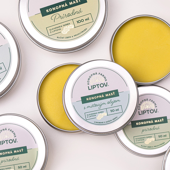 Konopná masť mäta premium 50 ml