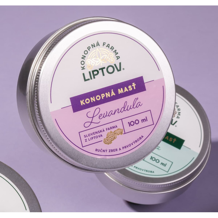 Konopná masť levanduľa premium 100 ml