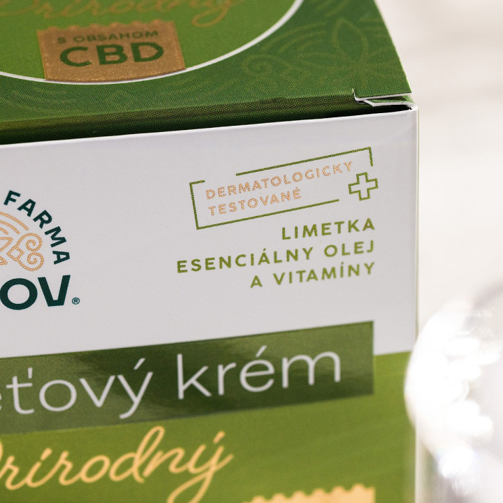 Pleťový krém prírodný – limetka