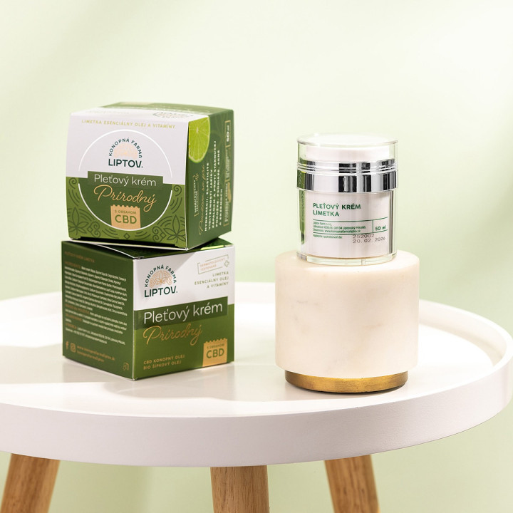 Pleťový krém prírodný – limetka