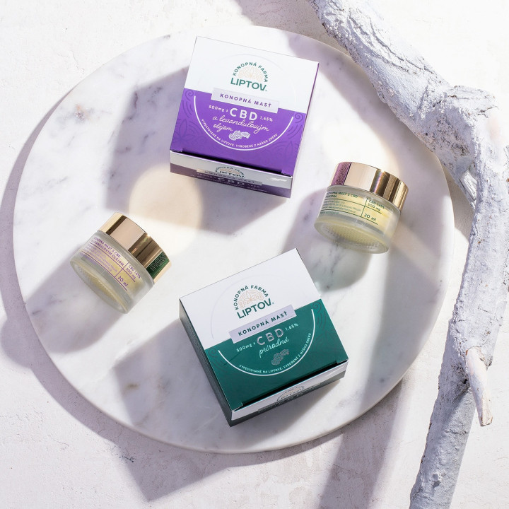 Konopná masť CBD 500 mg čistá